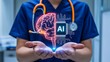 © Ree - Healthcare professional using artificial intelligence for brain innovation and medical technology