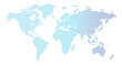 © Vector By Thakur - Global Pixel Map: A world map composed of countless small blue and cyan pixels, representing interconnectedness and the digital age.