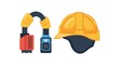 © jova - Industrial breathing apparatus and safety hard hat