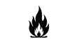 © turag - Flame Silhouette Against A White Background Silhouette