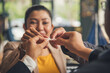 © aFotostock - Unified synergy assembly business game implementation multiple puzzle meeting. Business connections strategy synergy team solution. Implement puzzle improve communication solve synergy organize team