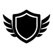 © hajar_designn - Vector Illustration of a Winged Shield Symbol Representing Security Protection and Strength for Corporate Logo Design