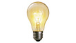 © Anouk - Incandescent light bulb with glowing filament and metal screw base