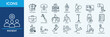 © Varianicon - Patient - Icon Collection. Thin Outline Set contains such Icons health report, hospital, medicine and more. Simple web icons set