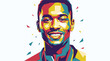 © Nawawi - Smiling African American Man Portrait.