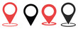 © MST HOSNA ARA AKTER - Location vector icon set, GPS place symbols, flat navigation pictograms, map pin markers, destination locator graphics, clean editable vector EPS illustration.