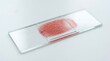 © Love 4 YOU - Microscope slide featuring a dried red blood smear sample for clinical laboratory analysis