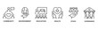 © Rusma Ratri Handini - Corporate Social Responsibility (CSR) web banner icon vector illustration concept with icons of community, environtment, education, health, ethics, and governance.