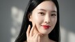 © Best Nayon - Radiant Young Asian Woman With Flawless Glowing Skin and Red Lips