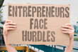 © AndriiKoval - 'Entrepreneurs Face Hurdles' Startup founders encounter many obstacles. YOUTH. ENTREPRENEURS. HURDLES. OBSTACLE. CHALLENGE.