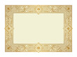 © Anom S. - Elegant Gold Frame with Intricate Geometric Design for Certificates and Invitations.
