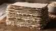 © Pratama - Torn edges of organic oatmeal paper layers with raw fibers
