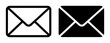 © Efan - Email Icon Set, Envelope Symbols, Communication Graphics, Mailbox Icons, Correspondence Graphics, Digital Messaging Icons, Black and White Mail Icons