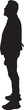 © Curto - vector, silhouette of  side view of a  man standing
