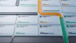 © CreativeCloudStock - Cool Blue System Health Interface With Amber Incident Rail for Web Design