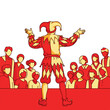 © Adobe - A performer entertains a crowd