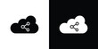 © basit - Cloud share icon for creative designs