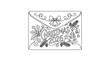 © Joyo - One Line Art Christmas 2026 Greeting Envelope with Festive Winter Decoration