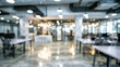 © Rifat - Blurred modern open plan office interior with desks and workspace. Ideal for corporate business concepts.