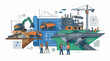 © Helm - Construction project visualized from blueprint to infrastructure development