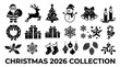 © Syitur - Christmas 2026 festive holiday decorative icons collection.
