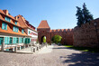 © 123108 Aneta - Gotycki zamek od strony miasta,, Toruń, Polska. Gothic castle in Torun, Poland
