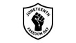 © Dipa - Juneteenth freedom day emblem featuring a raised fist inside a shield for african american celebration