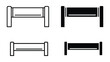 © Shahriyar - Set of barrier icons, vector illustration of road barriers, security fence symbols, construction site barricades, isolated on white background