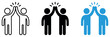 © MISHU - High five icon set. Teamwork symbol. Simple pictogram collection for collaboration, partnership, success, celebration, cooperation and community engagement design.