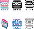 © sevector - bert bidirectional encoder representations transformers color icon vector. bert bidirectional encoder representations transformers sign. multistyle isolated symbol illustration
