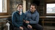 © Xenia - Woman receiving oxygen therapy for altitude sickness in a mountain cabin. Concerned man comforting female patient wearing a breathing mask connected to a cylinder