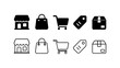 © Sutrisno - E-Commerce Shopping Icon Set in Solid Silhouette and Linear Outline Style
