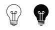© Tulippp - Creative illumination icon set representing innovative concepts and brilliant electrical solutions