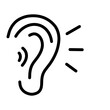 © muhammad - Human Ear Listening Sound Wave Concept Icon