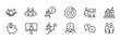 © noeck - Business People icon set. Office and teamwork related line icons. manager, employee, meeting, leadership, handshake, corporate, communication, collaboration, success and more. Editable stroke.