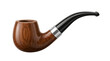© munhamirstore - Classic Wooden Tobacco Smoking Pipe Isolated on Black Background
