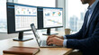 © MOMA888 - Business Manager Uses Laptop For Vendor Risk Assessment And Reporting
