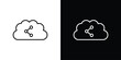 © Annimo - Cloud share icon outline symbol pack