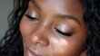 © V.Semeniuk - Skincare Routine Highlights the Beauty of Glowing Skin in Soft Sunlight