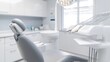 © LIPO@SEXTAO22 - Modern Dental Operatory Ceiling Mounted Light Panoramic Windo Detailed Room Composition, modern medical clinic interior, professional healthcare facility, patient care environment