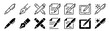 © Rich Studio - Pen icons showcase writing tools and document editing symbols for digital and manual task management.