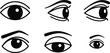 © SANZIDA - Assortment of human eye sketches with different gaze directions illustration expression