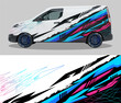© devi - Abstract racing car wrap livery vinyl sticker decal design with cyber dynamic geometric lines