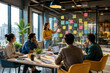 © Petr - Group of Professionals Analyzing Data on Glass Board around Conference Table