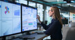 © Andrey Popov - Young Female Financial Analyst Reviewing Market Data