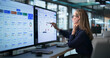 © Andrey Popov - Young Female Urban Planner Using Computer Software