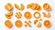 © Happy - Fresh orange fruit slices and wedges collection