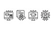 © Moni kishor Chakma - Digital Marketing, Website Analytics, Mobile Commerce and Online Shopping Line Icons Set
