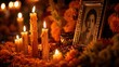 © Sugar Love Love - Day of the Dead altar with candles and marigolds