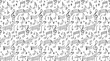 © Ndog - Hand-drawn music notes pattern texture
